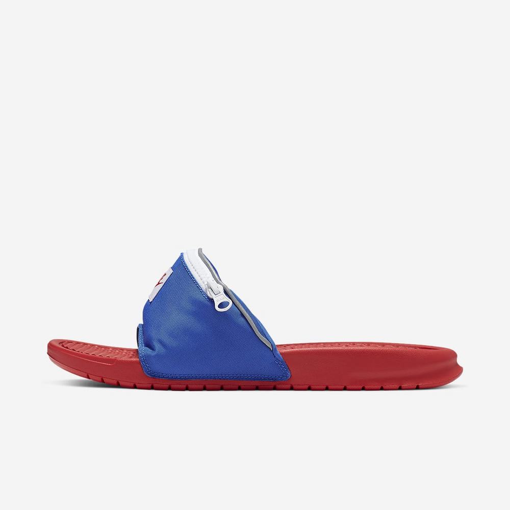 Claquette Nike Benassi JDI Fanny Pack Rouge 4685-170 Bright Crimson/Hyper Royal/White/Bright Crimson Homme | AYG-26374043